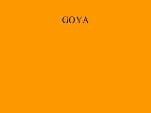GOYA Goya Esquemas de composicin Goya O quitasol
