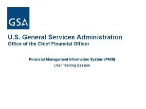 U S General Services Administration Office of the