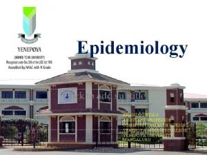 Concept of epidemiology