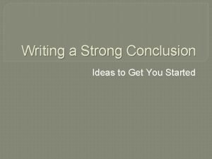How to write conclusion of essay
