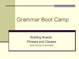 Grammar boot camp answer key