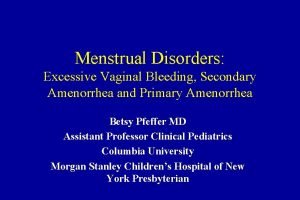 Labs for secondary amenorrhea