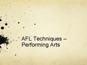Afl techniques Afl techniques