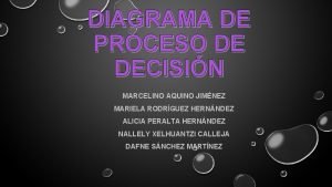 DIAGRAMA DE PROCESO DE DECISIN MARCELINO AQUINO JIMNEZ