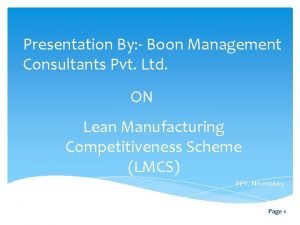 Boon management consultants private limited