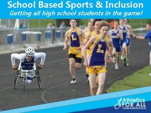 School sports program sample