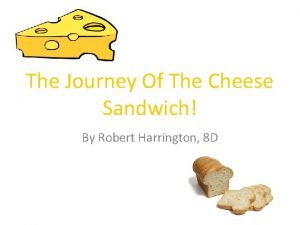 The journey of a cheese sandwich