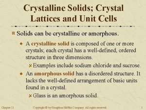Crystalline substances