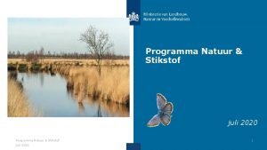 Regeling versneld natuurherstel