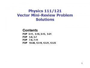 Vector physics problems and solutions