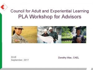 Council for adult and experiential learning