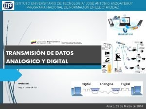 INSTITUTO UNIVERSITARIO DE TECNOLOGIA JOS ANTONIO ANZOATEGUI PROGRAMA