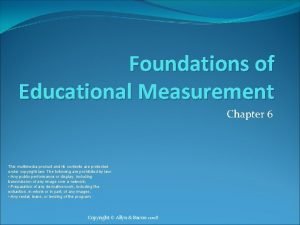 Types of scales in educational measurement Types of scales in educational measurement