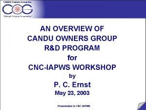 Candu owners group