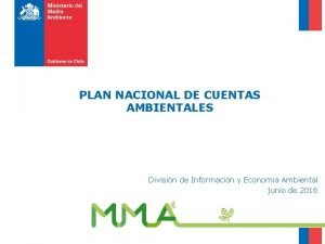 PLAN NACIONAL DE CUENTAS AMBIENTALES Divisin de Informacin