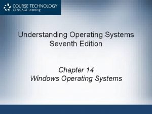 Understanding Operating Systems Seventh Edition Chapter 14 Windows