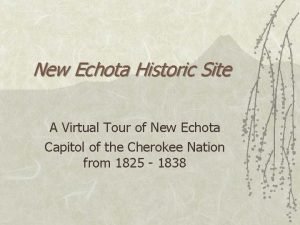 New echota historic site