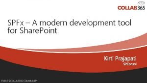 Modern development tools