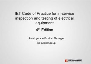 Iee code of practice Iee code of practice