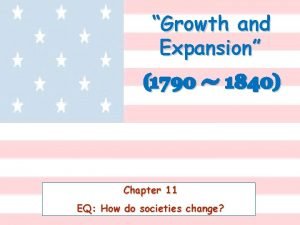 Chapter 11 growth and expansion vocabulary