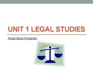 Legal studies unit 1