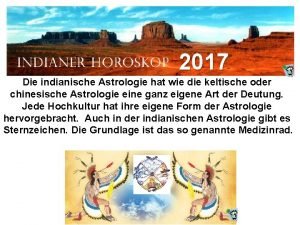 Indianische astrologie