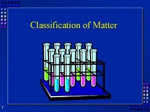 Pizza classification of matter Pizza classification of matter