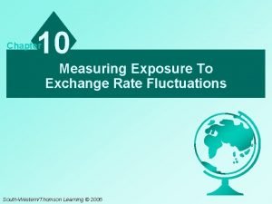 Exchange rate fluctuations