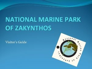Zakynthos marine park