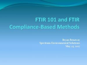 Ftir advantages and disadvantages