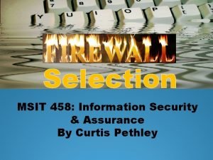 Cyber Crime Selection MSIT 458 Information Security Assurance