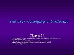 The EverChanging U S Mosaic Chapter 14 Copyright