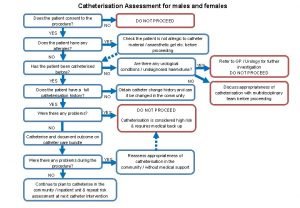 Catheterisation Assessment for males and females Does the