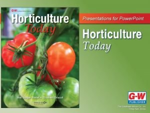 Chapter 4 the horticulture industry