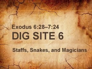 Exodus 6 28 7 24 DIG SITE 6