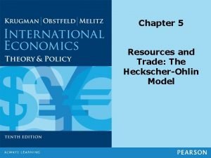 Chapter 5 Resources and Trade The HeckscherOhlin Model