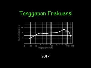 Tanggapan Frekuensi 2017 Rangkaian Peka Frekuensi Komponen pasif