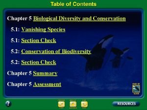 Chapter 5 biological diversity and conservation