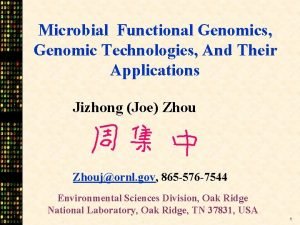 Functional genomics