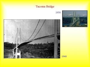 Tacoma Bridge 1950 1940 Grundbegriffe Beispiele fr periodische