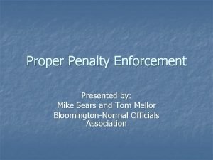 Nfhs penalty enforcement