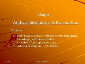 Artificial intelligence chapter 1