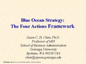 Four action framework blue ocean strategy