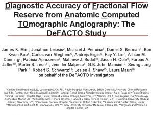 Diagnostic Accuracy of Fractional Flow Reserve from Anatomic