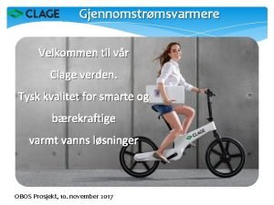 Clage gjennomstrømsvarmer