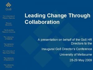 Leading through change presentation