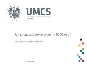 Usos umcs punkt logowania