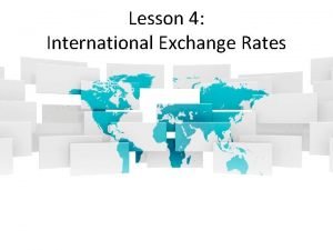 Exchange rates lesson