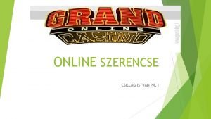 ONLINE SZERENCSE CSILLAG ISTVN PR I ONLINE Az