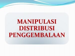 MANIPULASI DISTRIBUSI PENGGEMBALAAN PRINSIP YANG BERHUBUNGAN DENGAN TERNAK